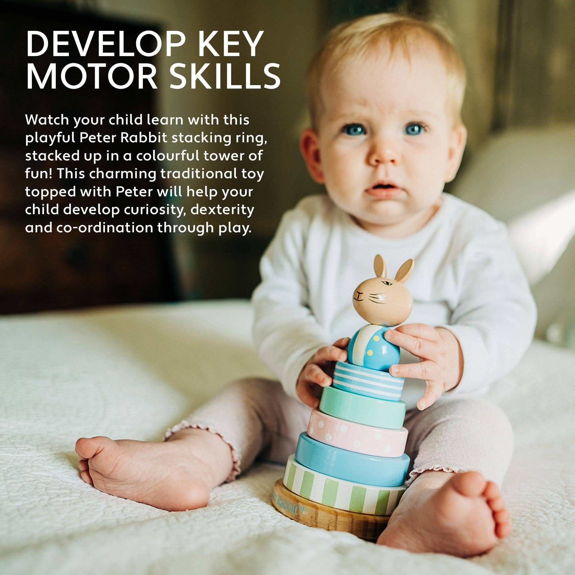 Peter Rabbitâ„¢ Wooden Stacking Ring