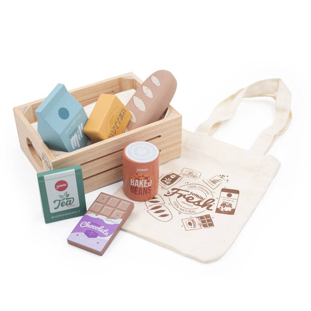 Jumini Play - Food Crates: Essential Groceries Crate Inside Out Toys