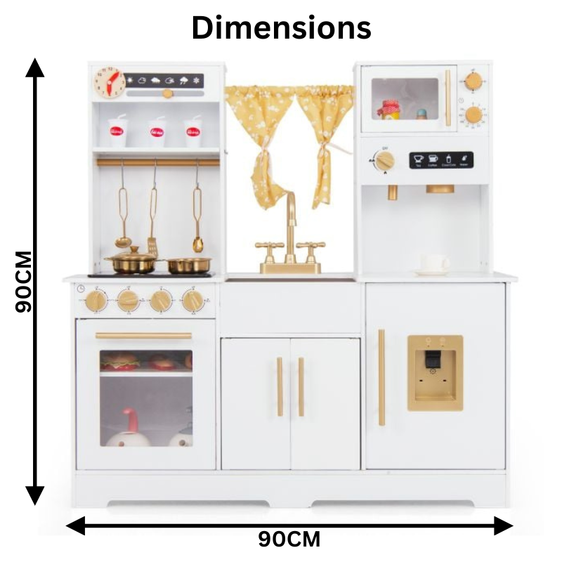 Tiny Chef XL - Wooden Play Kitchen - White SenseNest