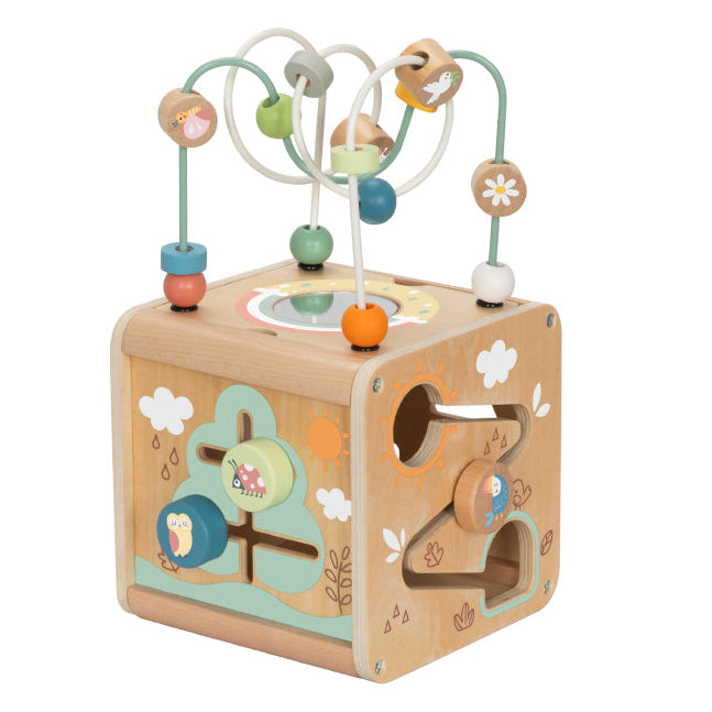 ThinkNest - Wooden Activity Cube SenseNest