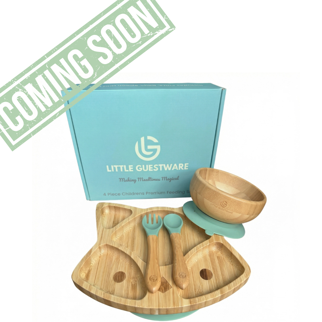 Fox Bamboo Feeding Set - Plate, Bowl, Spoon & Fork Gift Set SenseNest