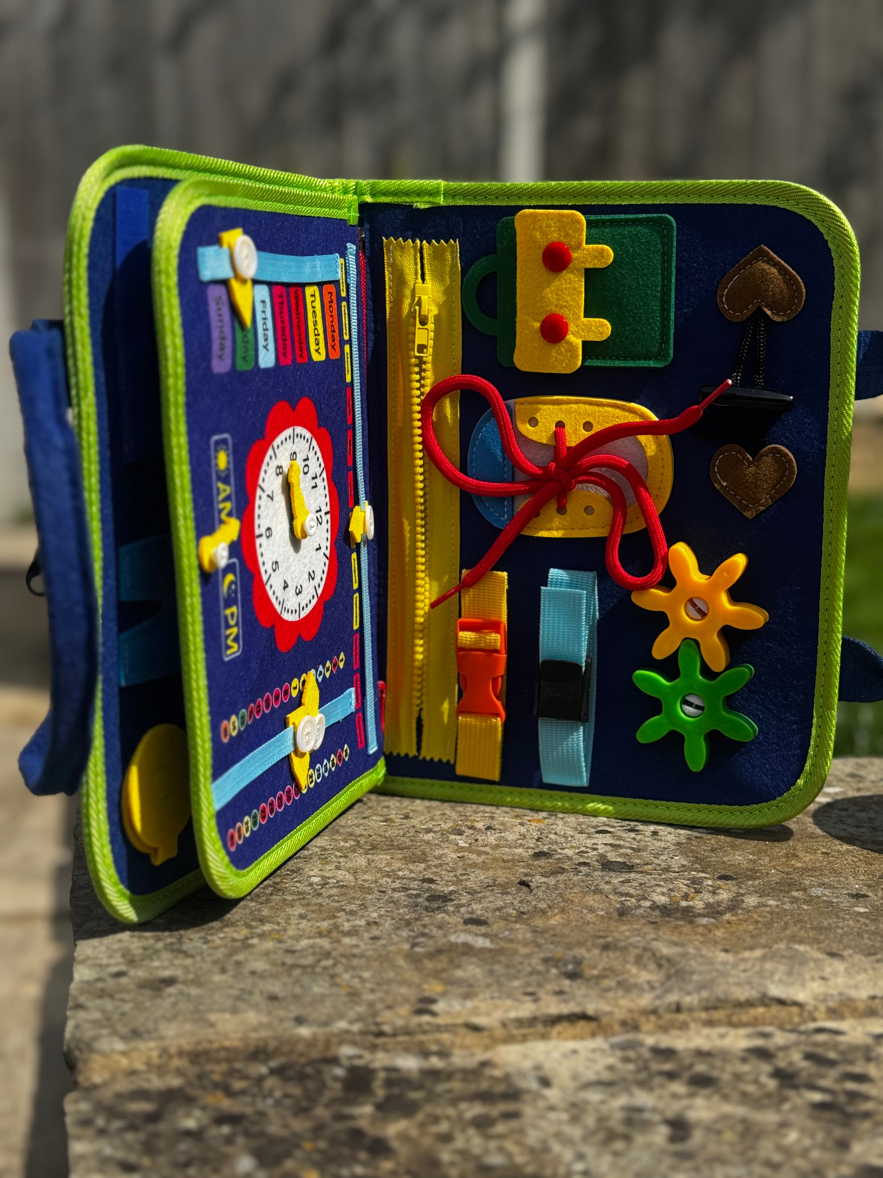 Montessori Busy Board β Interactive Learning and Travel Toy