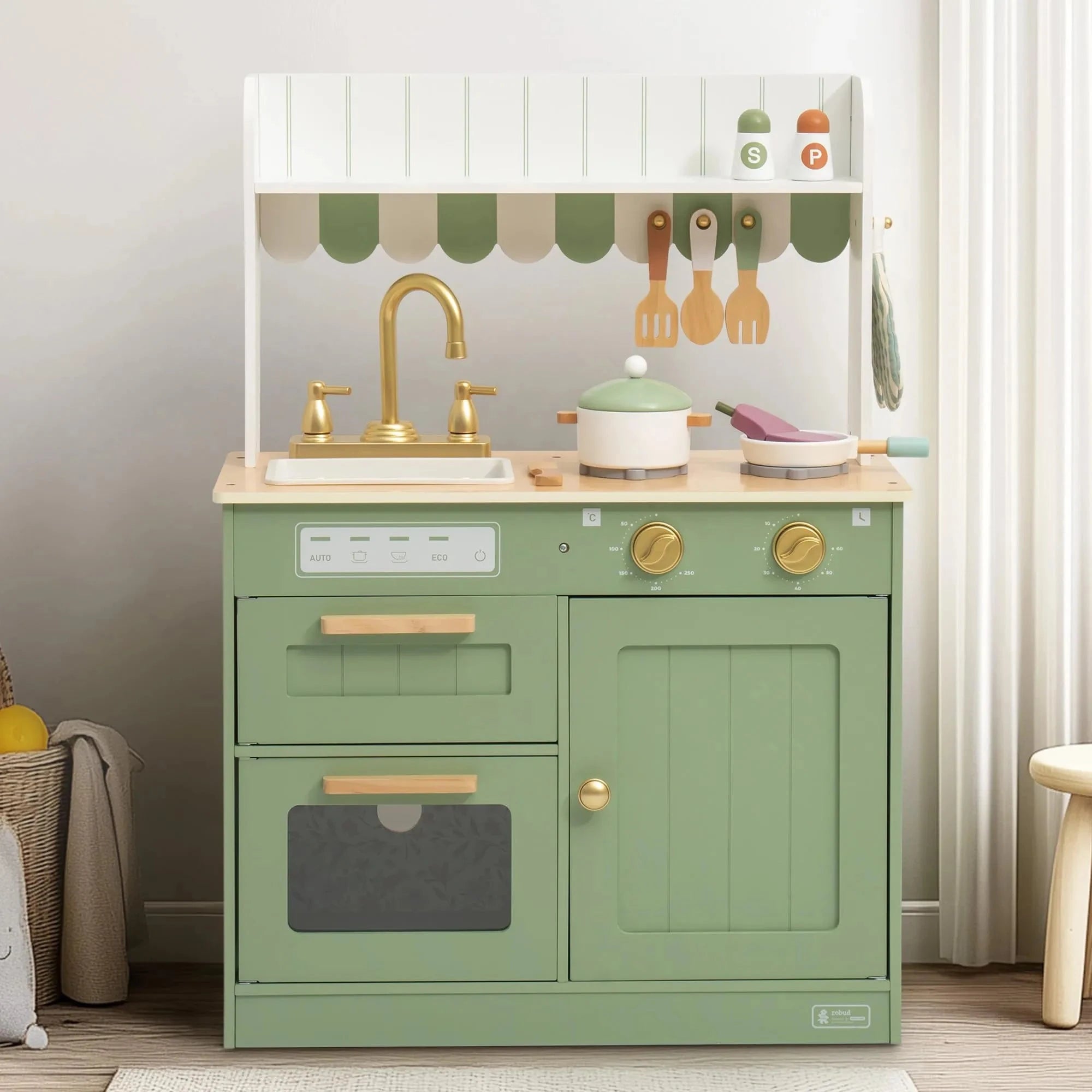 Tiny Chef - Wooden Play Kitchen SenseNest