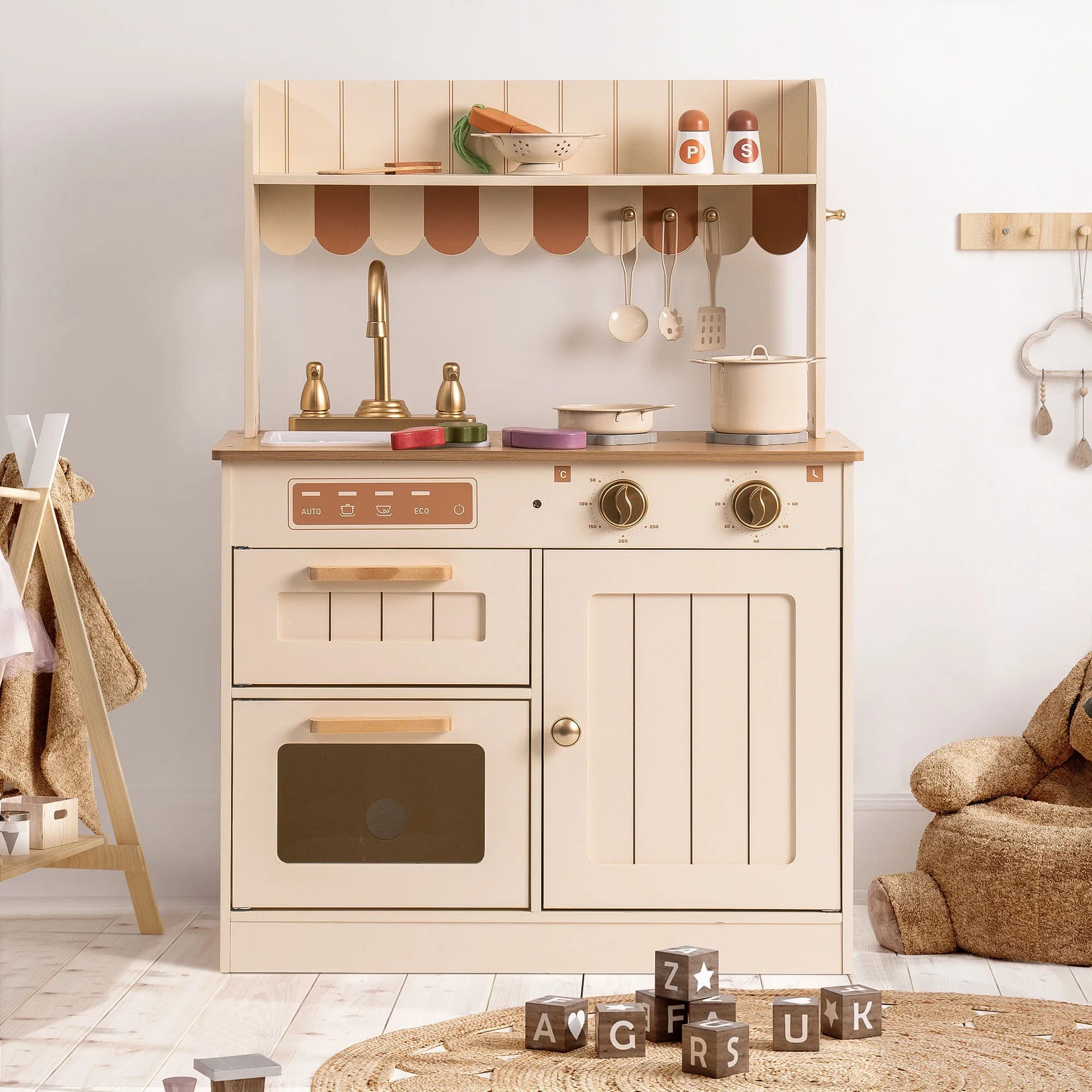 Tiny Chef - Wooden Play Kitchen SenseNest