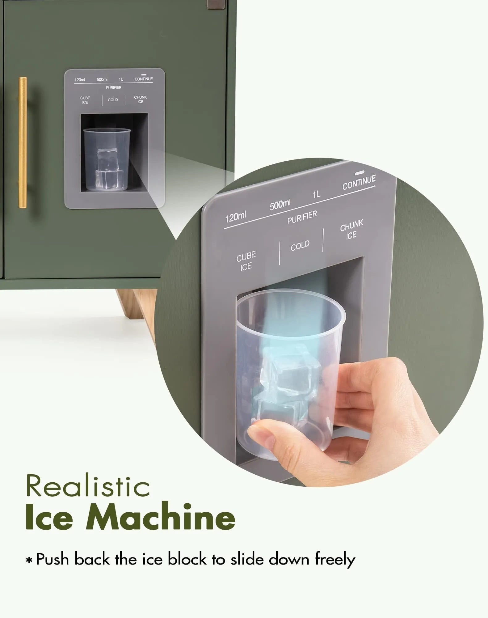 Tiny Kitchen - Wooden Play Kitchen - Vintage Green SenseNest