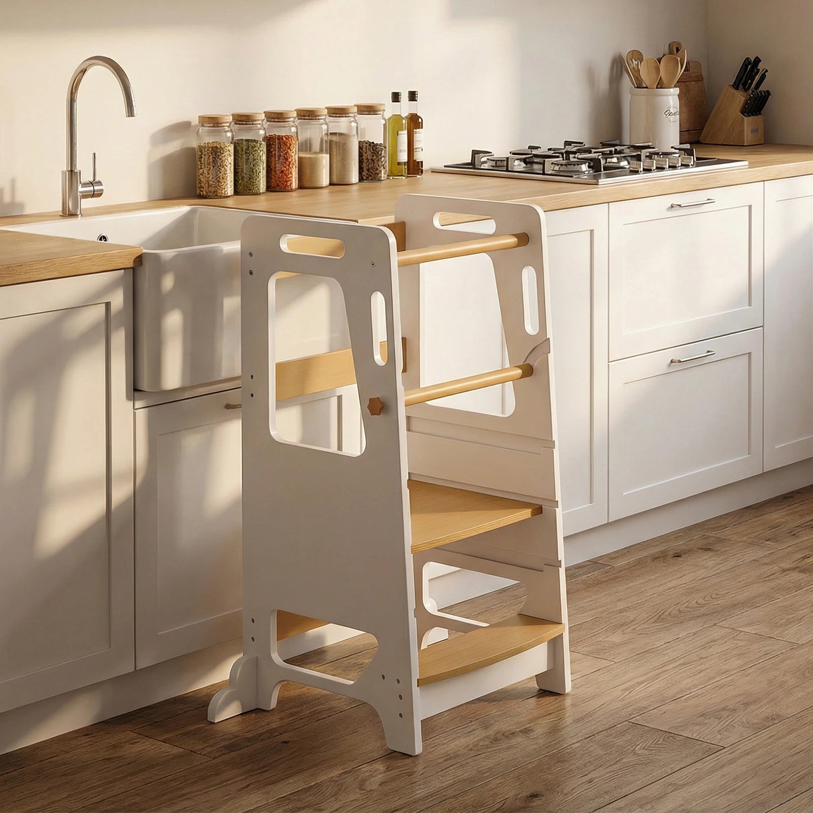 Toddler Tower – Adjustable Wooden Observation Tower for Toddlers