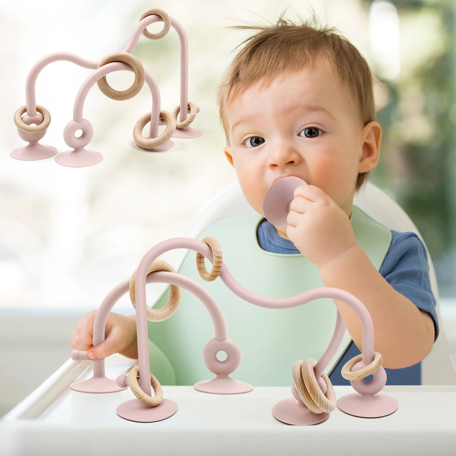 Sensory Teething High Chair Suction Toy