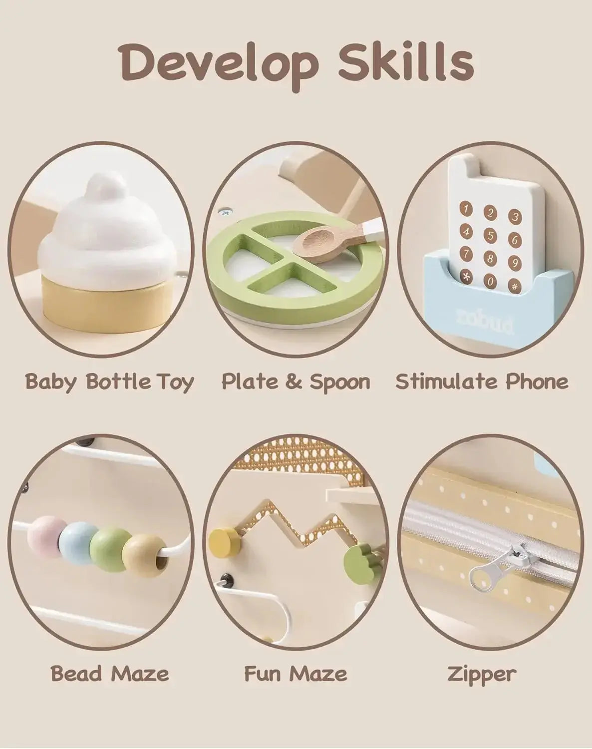 Walk & Play – Wooden Baby Walker SenseNest