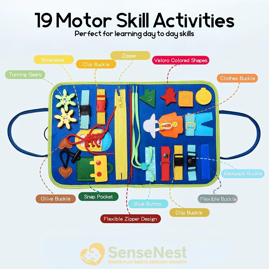 Montessori Busy Board β Interactive Learning and Travel Toy
