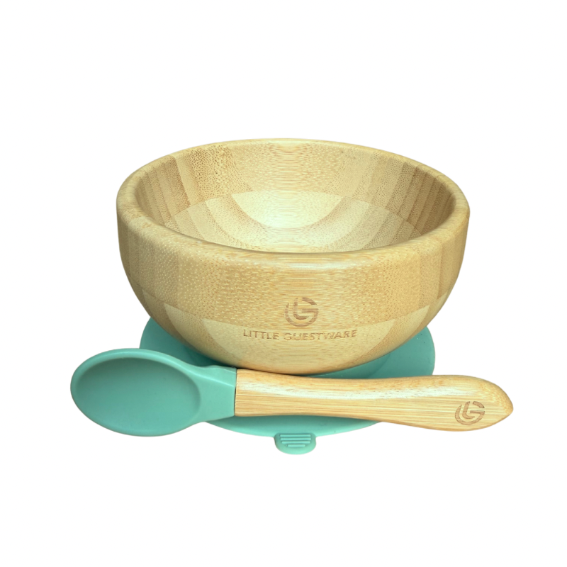 Turtle Bamboo Feeding Set - Plate, Bowl, Spoon & Fork Gift Set SenseNest