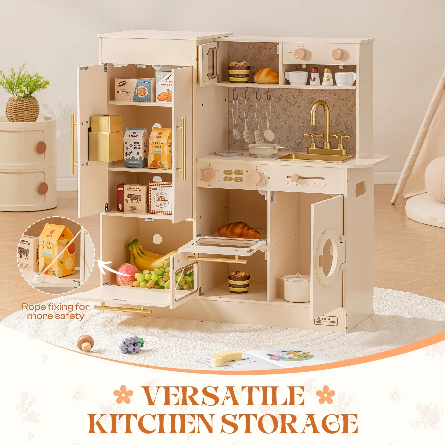 Toddler Chef - Wooden Play Kitchen SenseNest