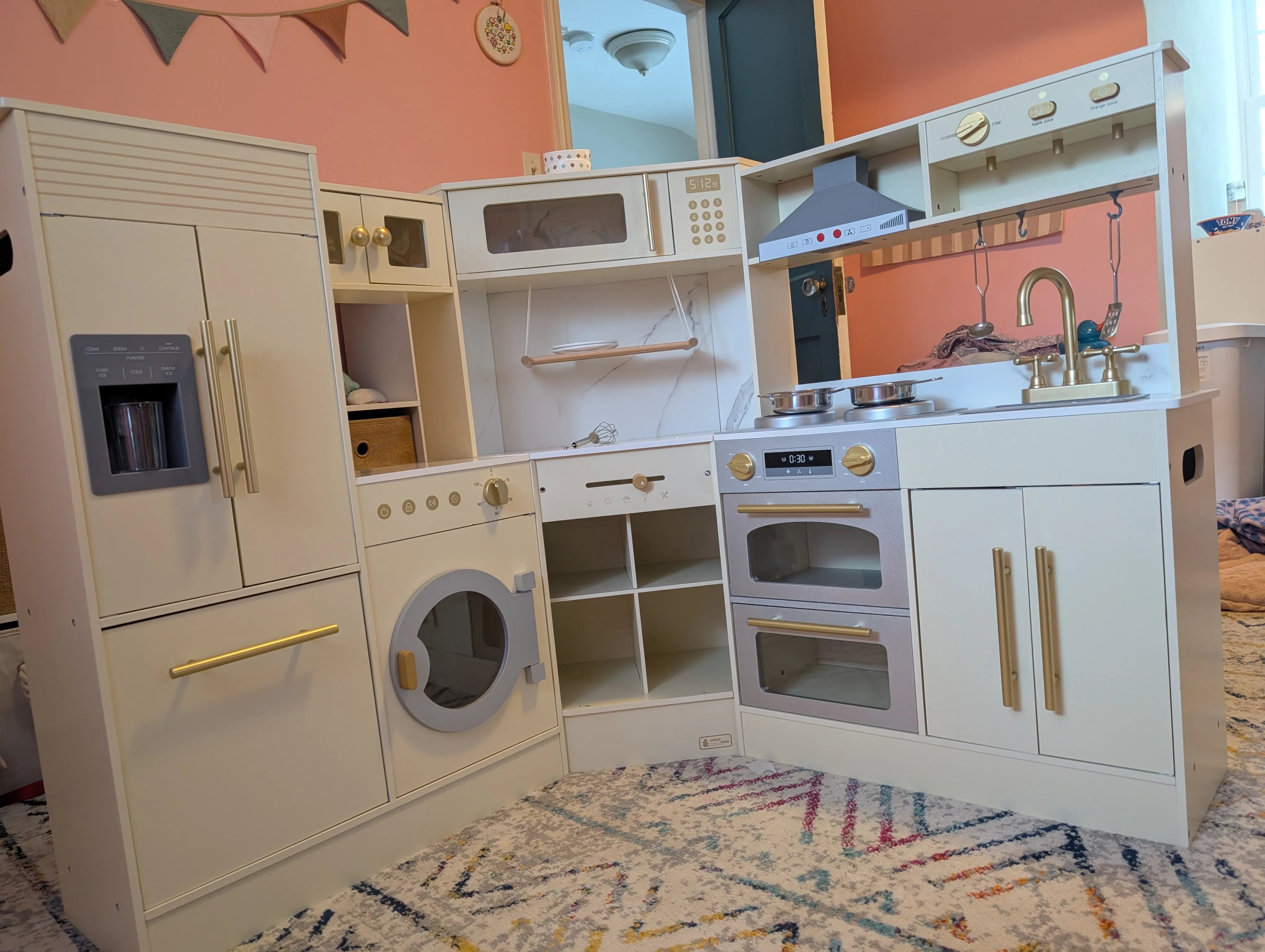 Toddler Chef XL – Luxury Wooden Corner Play Kitchen SenseNest