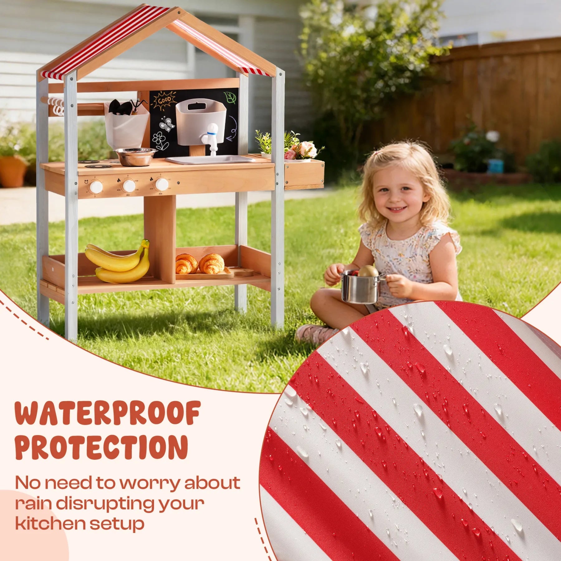 Wooden Outdoor Mud Kitchen For Toddlers SenseNest