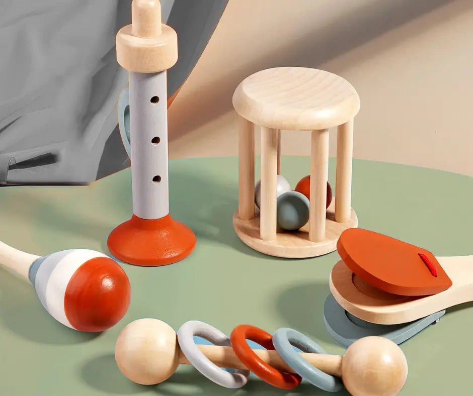 GrooveNest - 5-Piece Wooden Instrument Set SenseNest