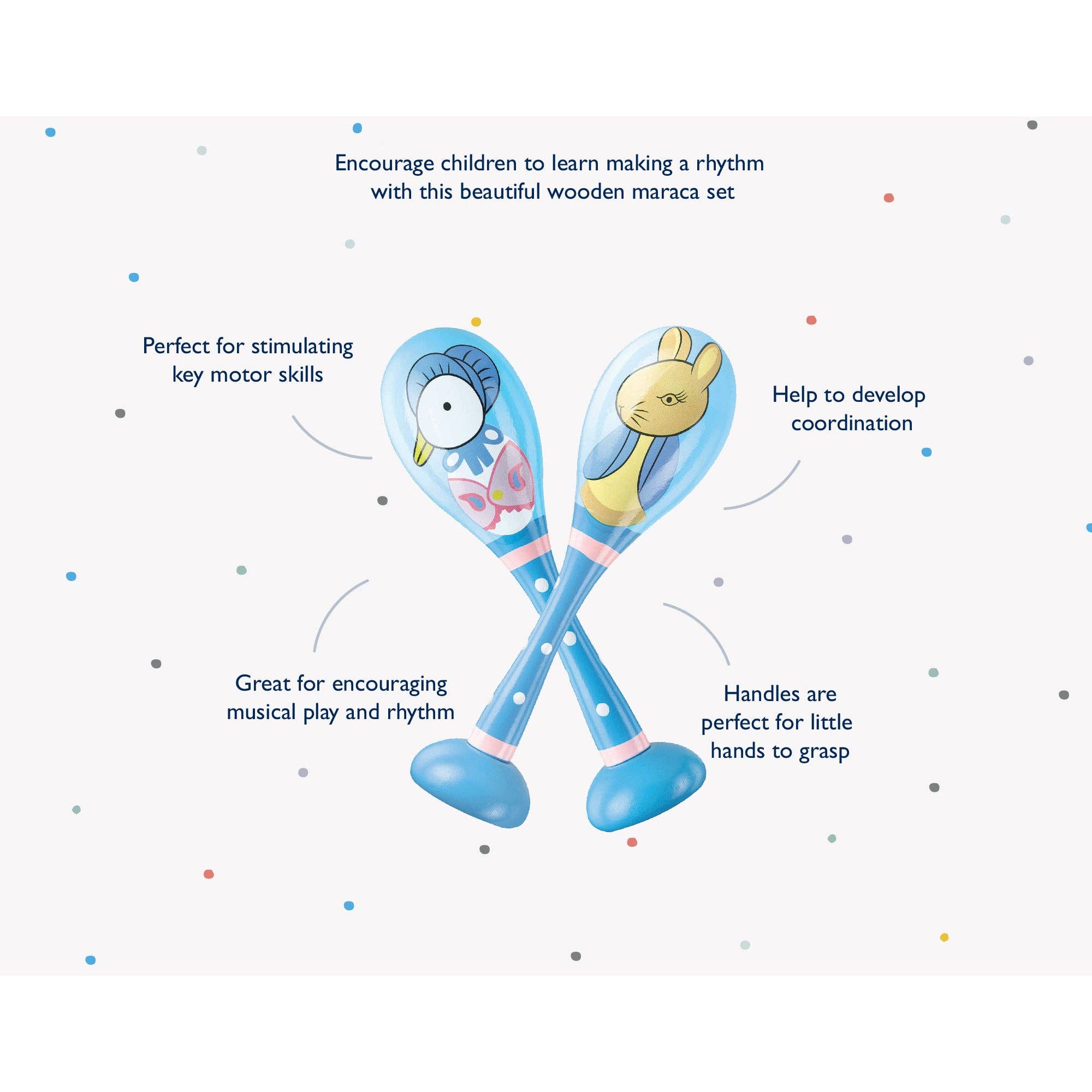 Peter Rabbit Baby Wooden Maracas