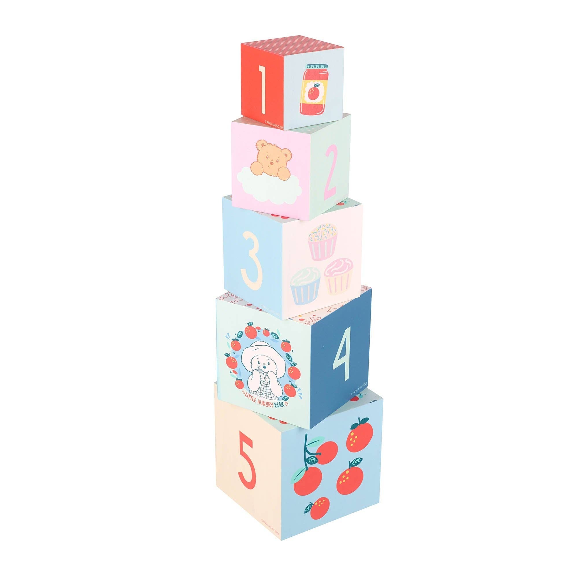 Paddington™ Wooden Stacking Cubes: Retail Orange Tree Toys