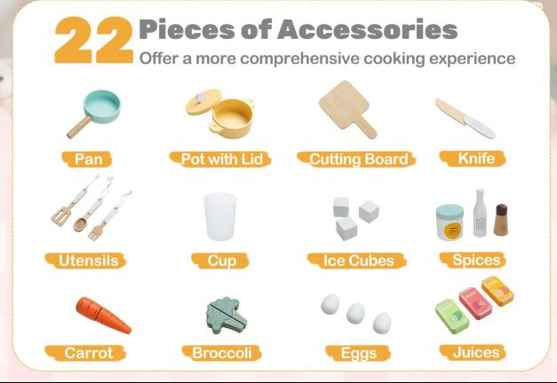 MasterChef - Corner Wooden Play Kitchen SenseNest