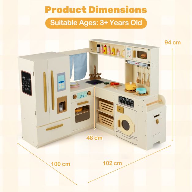 MasterChef - Corner Wooden Play Kitchen SenseNest