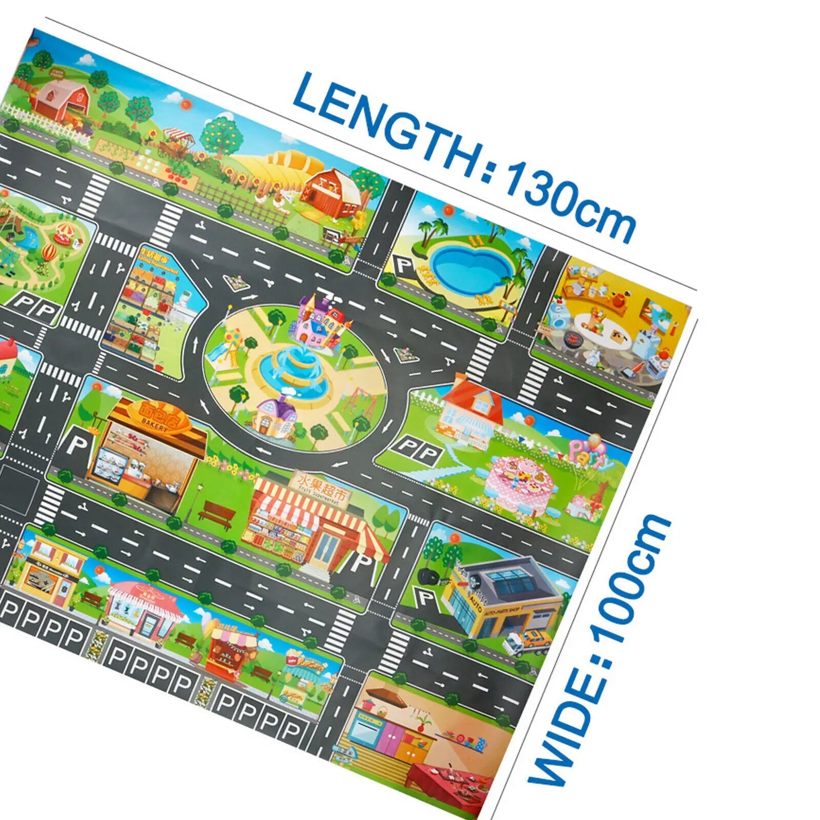 Road City Education Play Mat