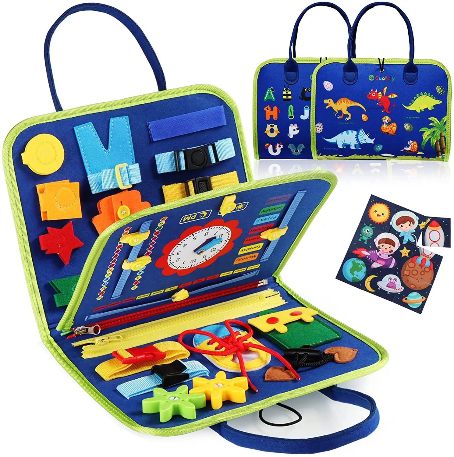 Montessori Busy Board – Interactive Learning and Travel Toy