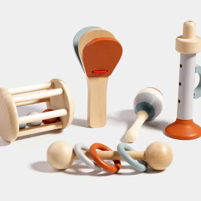 GrooveNest - 5-Piece Wooden Instrument Set SenseNest