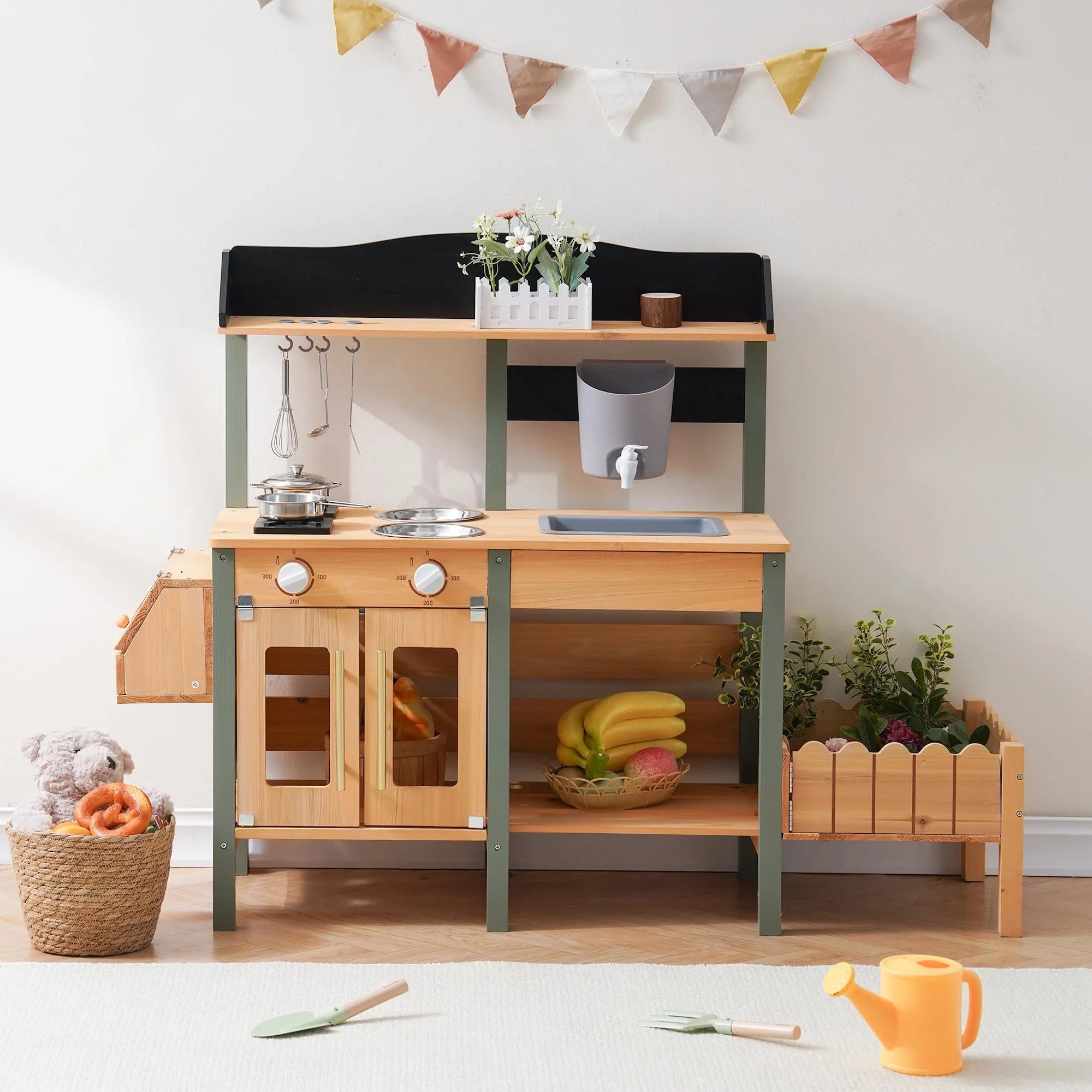 Wooden Outdoor Mud Kitchen SenseNest