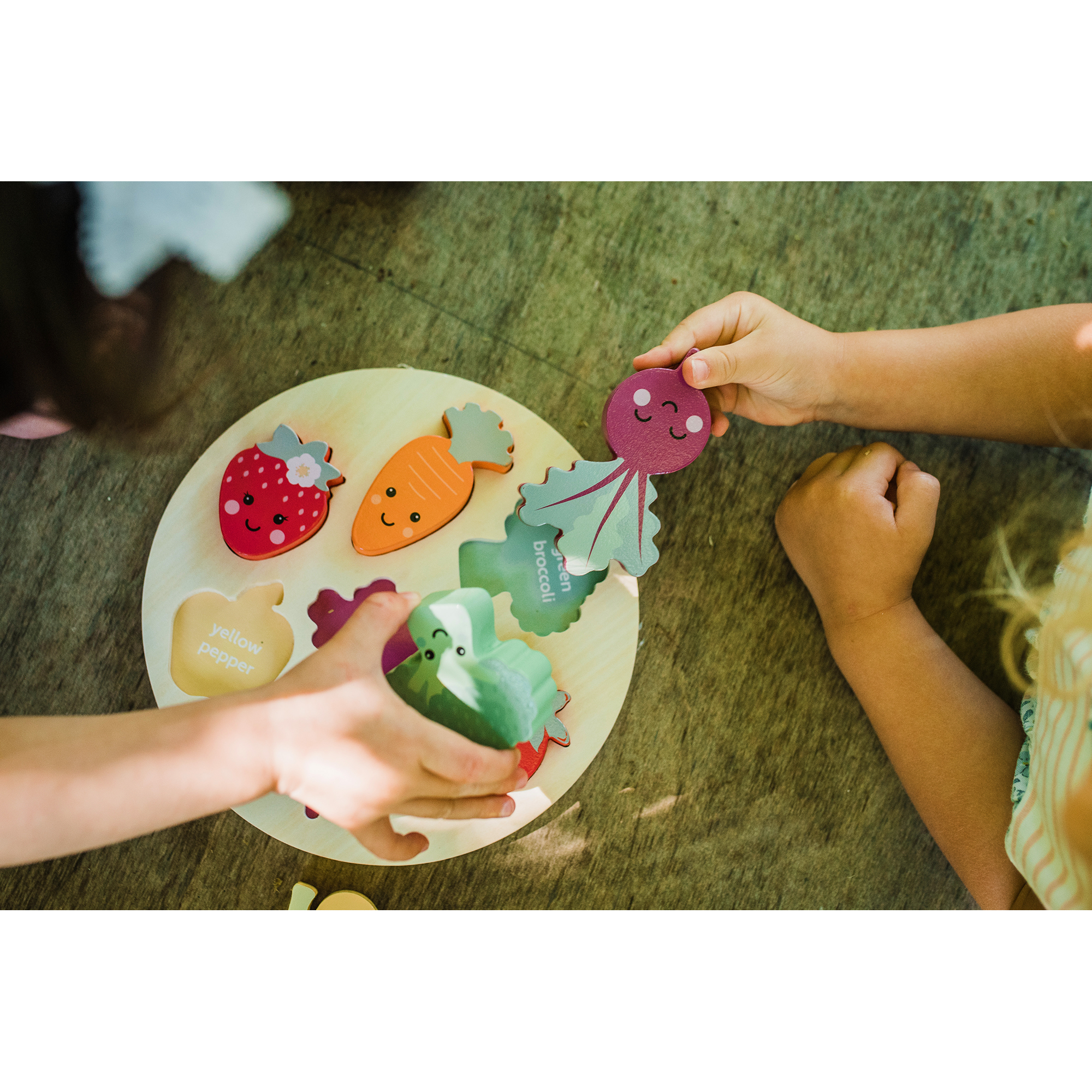 Happy Veggies Wooden Puzzle Orange Tree Toys