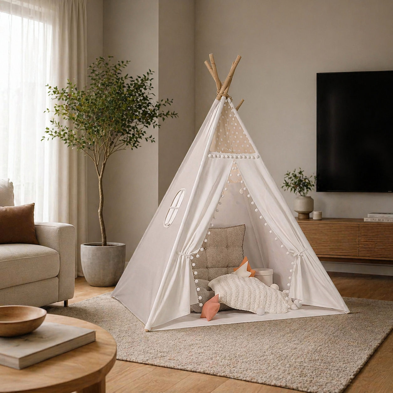 Tiny Tipi - Montessori Childrens Play Tent SenseNest