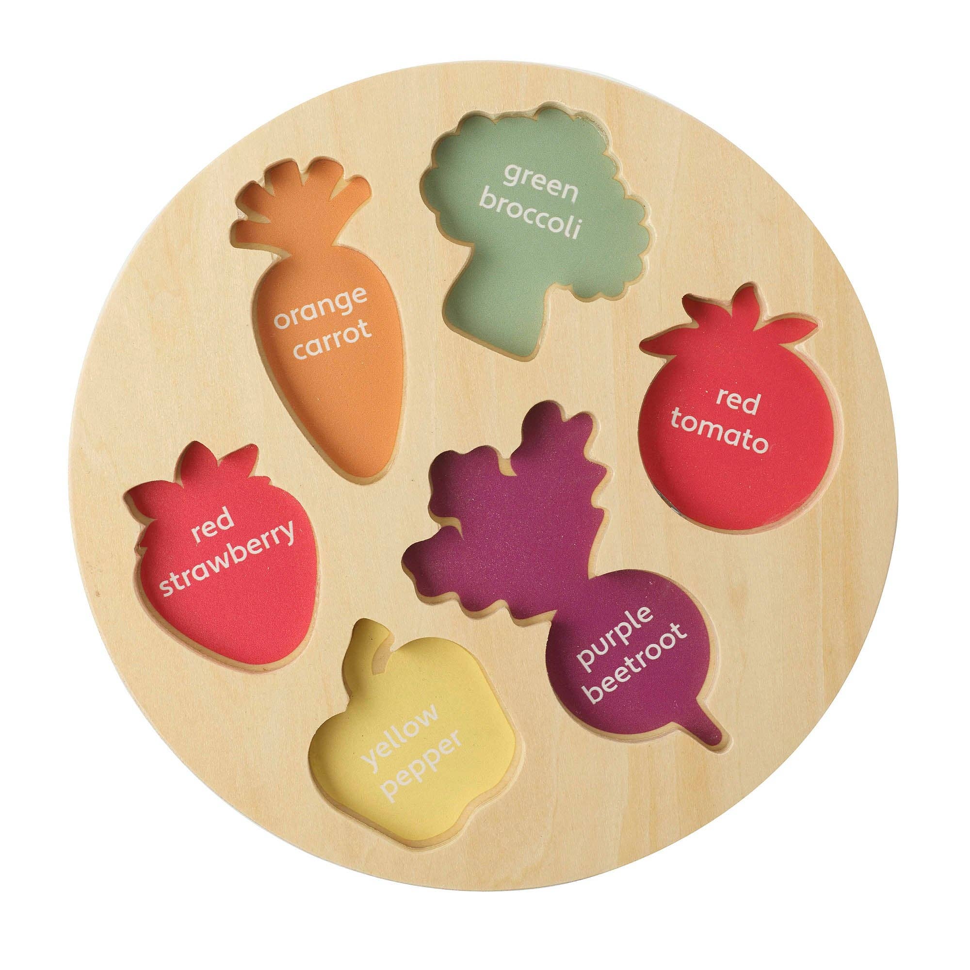 Happy Veggies Wooden Puzzle Orange Tree Toys